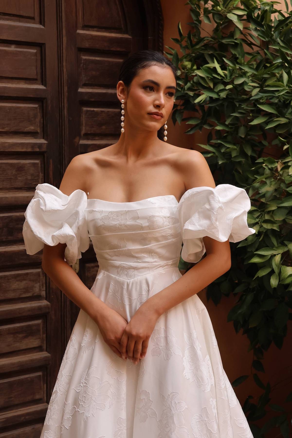 Robe de mariée Ophélie – Bustier ligne A en mikado luxueux