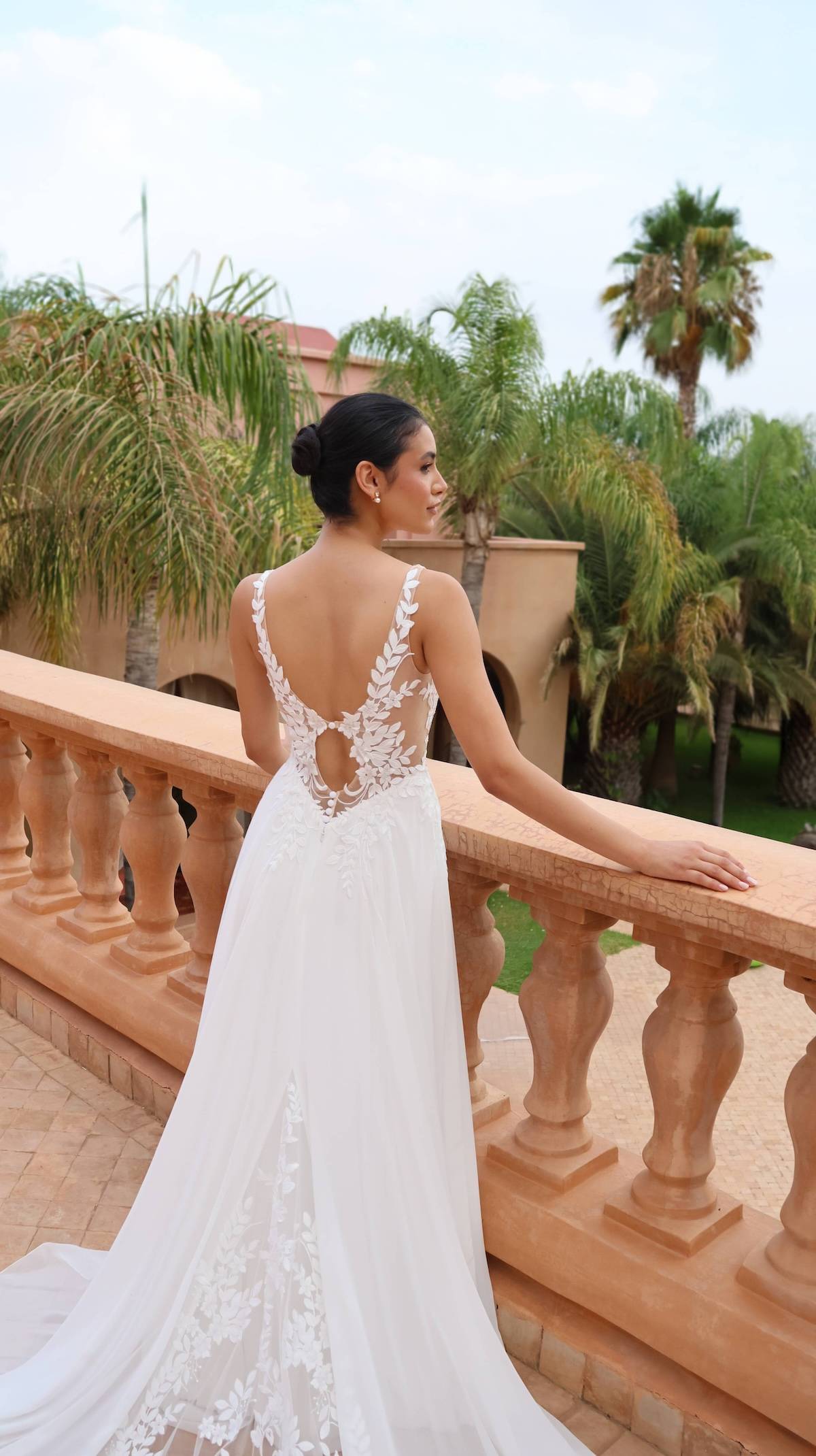 Robe de mariée bohème.